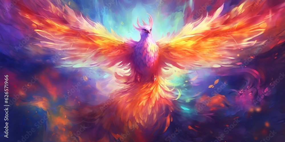 Obraz premium beautiful phoenix graphics