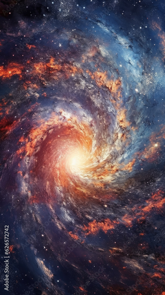 Fototapeta premium Galaxy Ejecting Star, 3d illustration