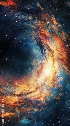 Galaxy Ejecting Star, 3d illustration © darkhairedblond