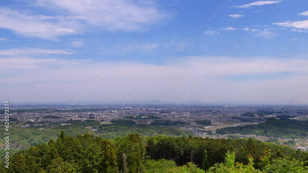 栃木県多気山山頂から見える景色 栃木県多気山山頂から見える景色
