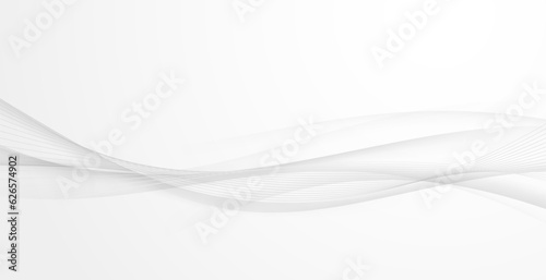 Soft elegant halftone vivid smooth grey lines over grey gradient background. Vector illustration © phyZick
