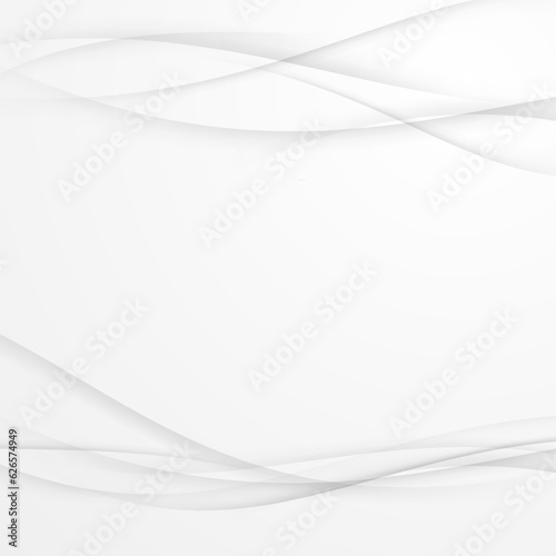 Soft halftone fluid elegant swoosh lines over grey background. Vector illustration