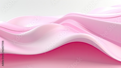 Pink waves shapes background texture on white.