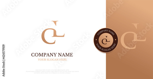 Initial CL Logo Design Vector 
