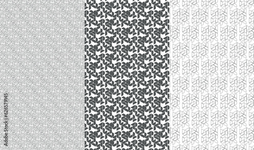 Pattern Design. Geometric Pattern Design. Black and White pattern.