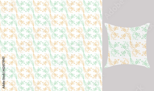 Pattern Design. Floral Pattern Design. Unique Creative Simple Nature Pattern Design. 