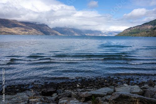 Lake view of Lake Wakatipu, Queenstown, New Zealand