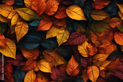 Tableau sur toile autumn leaves background