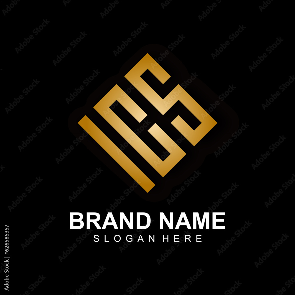 The initial logo i,c and s are rectangular The initial logo i,c and s are rectangular