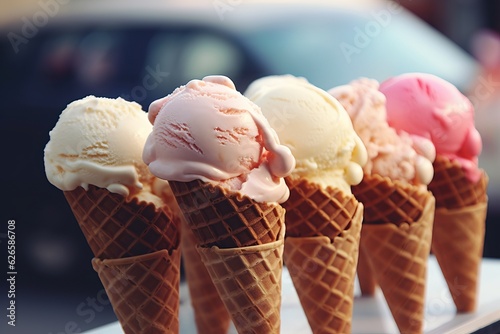 ice cream ai generated, Generative AI