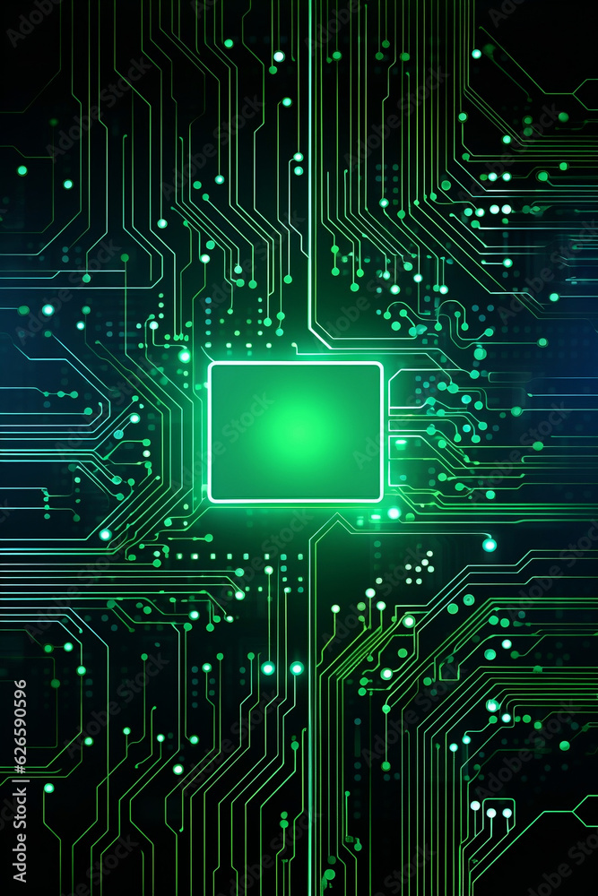 vector abstract futuristic circuit board and mesh line ill style 2