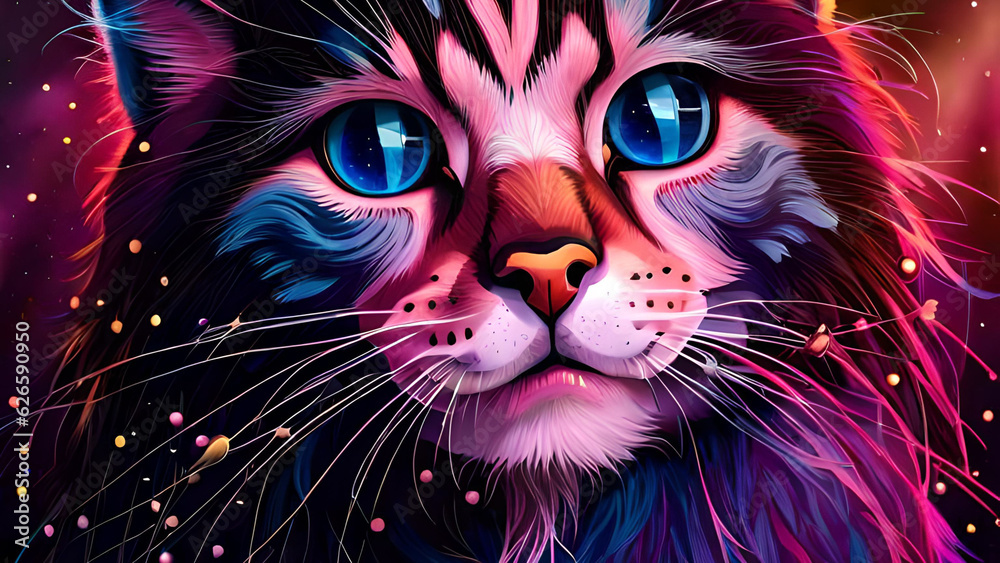 A cute Cat Illustration 4k || AI Generative Art