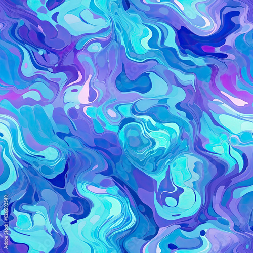 Scientific water seamless pattern. Water surface. For banner, postcard, illustration. Created with generative AI tools