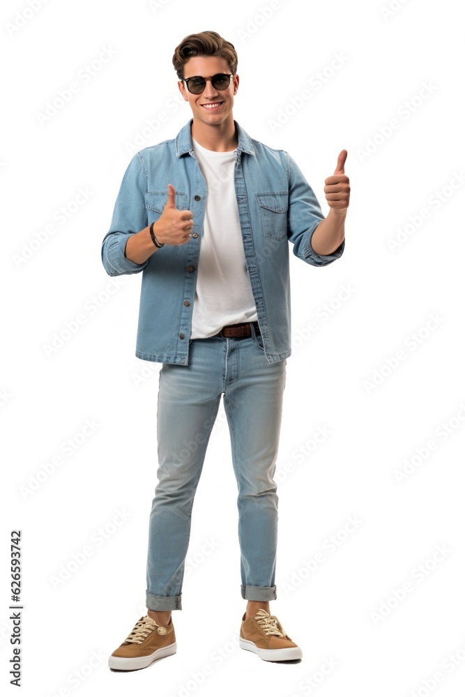 AI-image young_caucasian_cool_man_in_jeans_making_a_thumbs_up_sig AI-image young_caucasian_cool_man_in_jeans_making_a_thumbs_up_sig