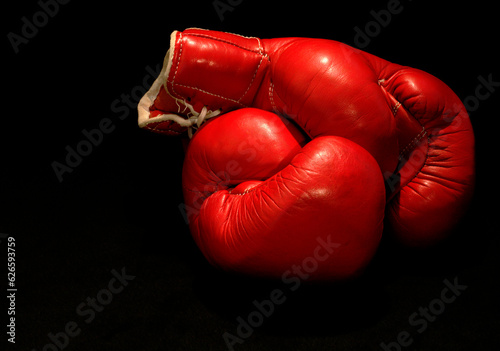 two red boxing gloves