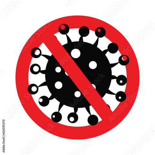Stop corona virus, vector illustration photo