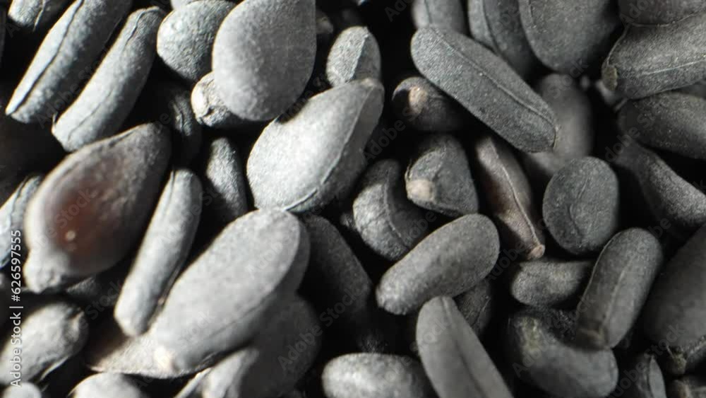 Black sesame seeds are a versatile ingredient in cooking and baking. In China, they are used in sweet treats like black sesame soup or black sesame buns. Food concept. Black Sesame Seeds background
Black sesame seeds are a versatile ingredient in cooking and baking. In China, they are used in sweet treats like black sesame soup or black sesame buns. Food concept. Black Sesame Seeds background