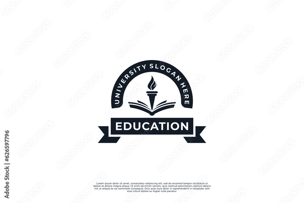 University college school logo design. University college school logo design.