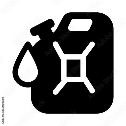 Black gallon oil icon PNG photo