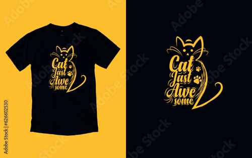 International Cat Day - August 8th, Perfectly Celebrating Our Feline Friends, t-shirt design photo