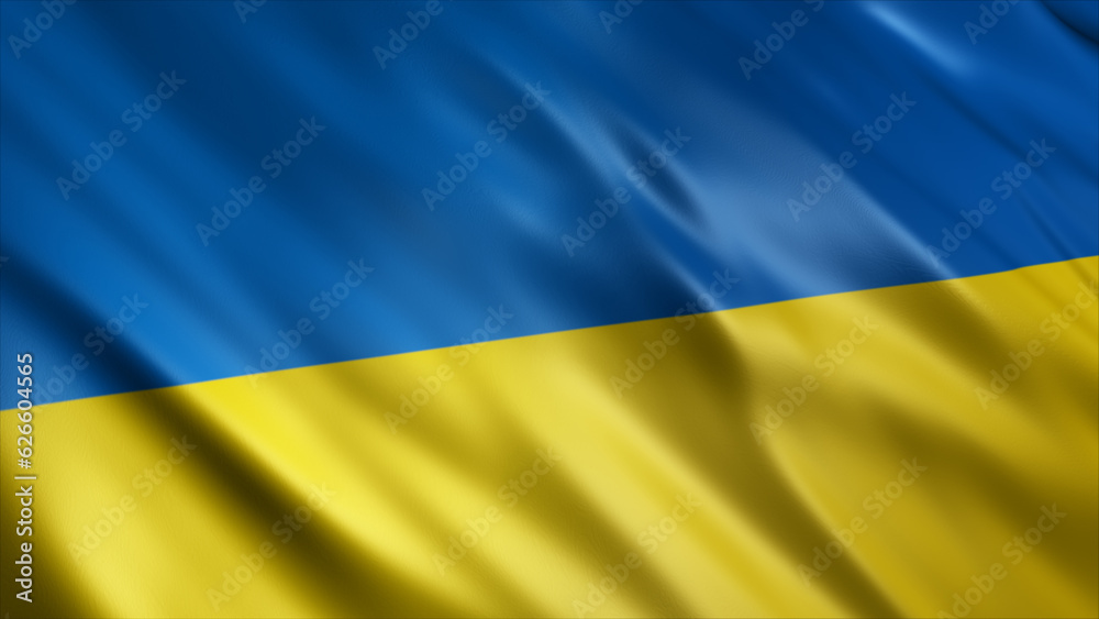 Ukraine National Flag, High Quality Waving Flag Image Ukraine National Flag, High Quality Waving Flag Image