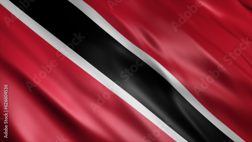 Trinidad and Tobago National Flag, High Quality Waving Flag Image 