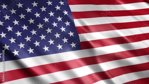 USA United States of America National Flag, High Quality Waving Flag Image 