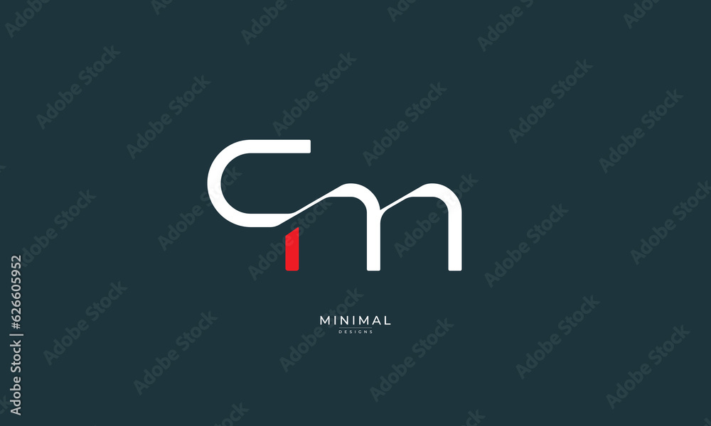 Alphabet letter icon logo CM Alphabet letter icon logo CM