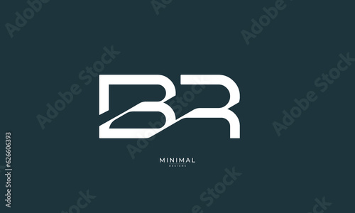 Alphabet letter icon logo BR 