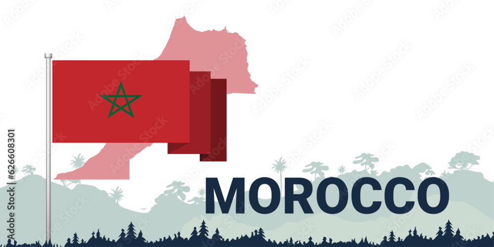 Stunning vector design: Country flag, map, name, and lush forest backdrop. Perfect for showcasing national pride and heritage. Stunning vector design: Country flag, map, name, and lush forest backdrop. Perfect for showcasing national pride and heritage.
