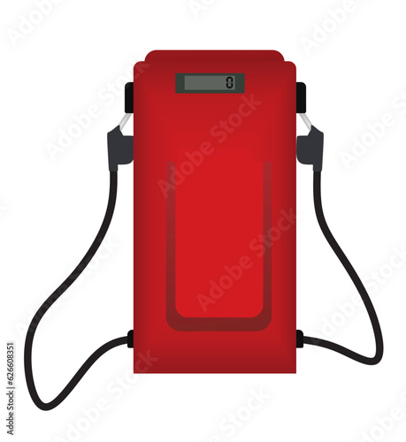 Retro fuel dispenser. vector illustration