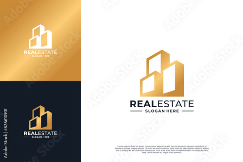 Real Estate Logo. Construction Architecture Building Logo Design.