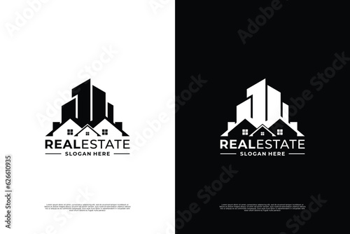 Modern Home Real estate logo design.