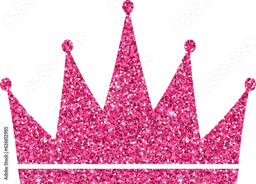 Crown pink for decoration and design.