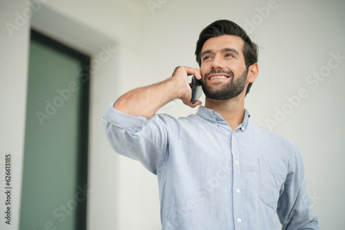 man talking on the phone