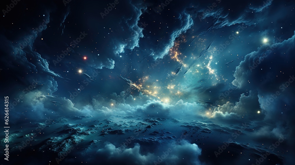 Night Cosmos, Stunning Space Galaxy Cloud Nebula with Supernova, a Mesmerizing Astronomical Background Wallpaper, Ai generative Night Cosmos, Stunning Space Galaxy Cloud Nebula with Supernova, a Mesmerizing Astronomical Background Wallpaper, Ai generative