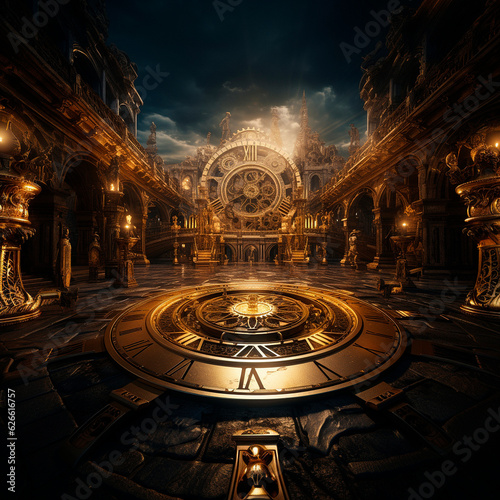 Classic steampunk professional background. High quality illustration