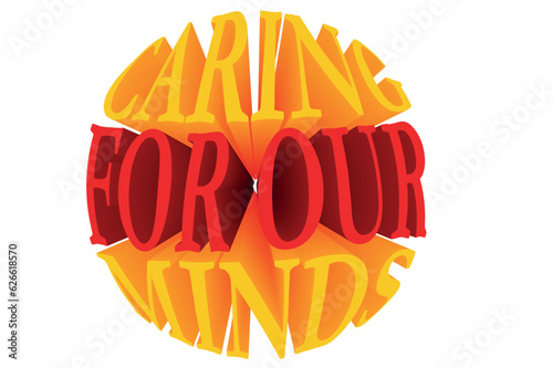 3D Text Design About World Brain Day Quotes