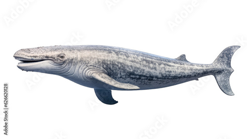 Grey Whale isolated on transparent background