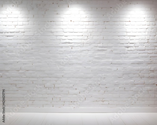 White Brick Wall Ai Generative