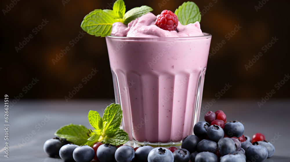 takeaway blueberry smoothie mock-up, blueberry coloured, no fruits just