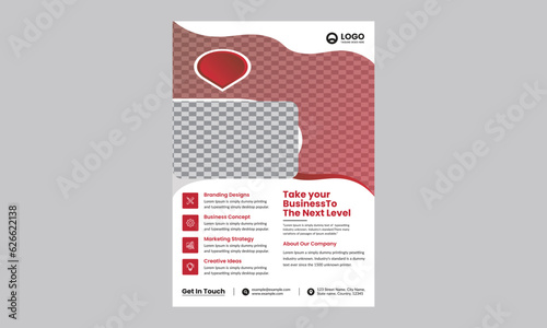 poster flyer pamphlet brochure cover design layout space for photo background, vector illustration template in A4 size