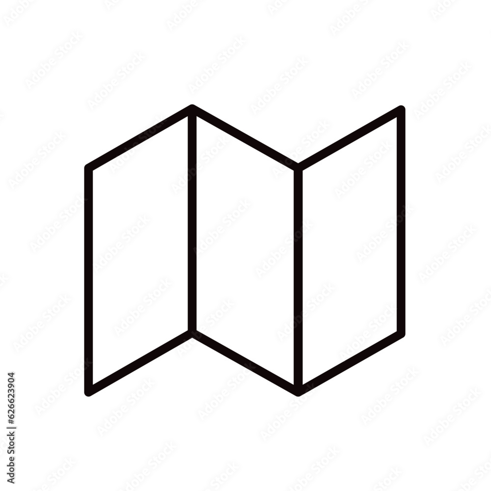 map - vector icon map - vector icon