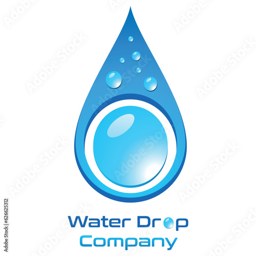 Wasser, Trinken, Wassertropfen, Perle - water drop company - Illustration, Logo, Branding
