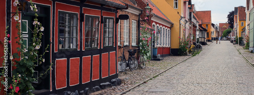Foto Traditionelle Häuser in Ærøskøbing , Ærø, Dänemark