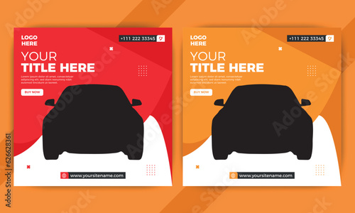Social media post design Instagram template.
