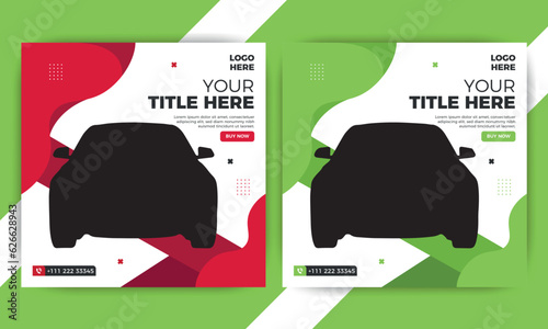 Social media post design Instagram template.