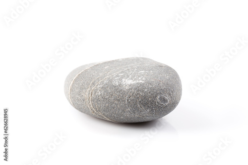 Gray stone - isolated over white