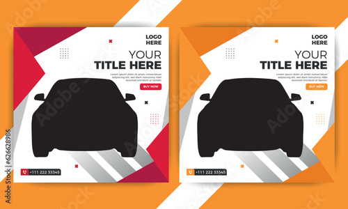 Social media post design Instagram template.