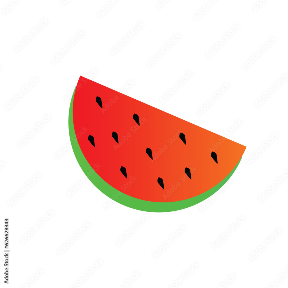 watermelon icon vector illustration eps watermelon icon vector illustration eps